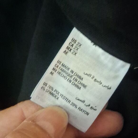 And Now This Black Wide Leg Pants size 2X NWT - Picture 5 of 8